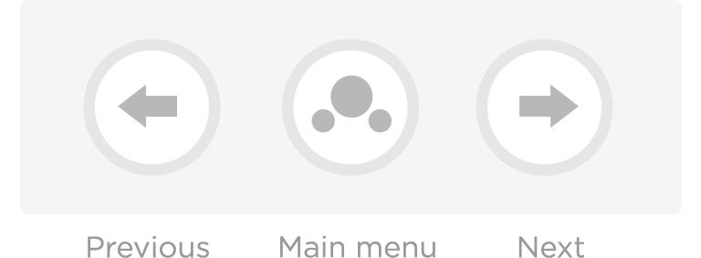 Graphic showing app navigation controls